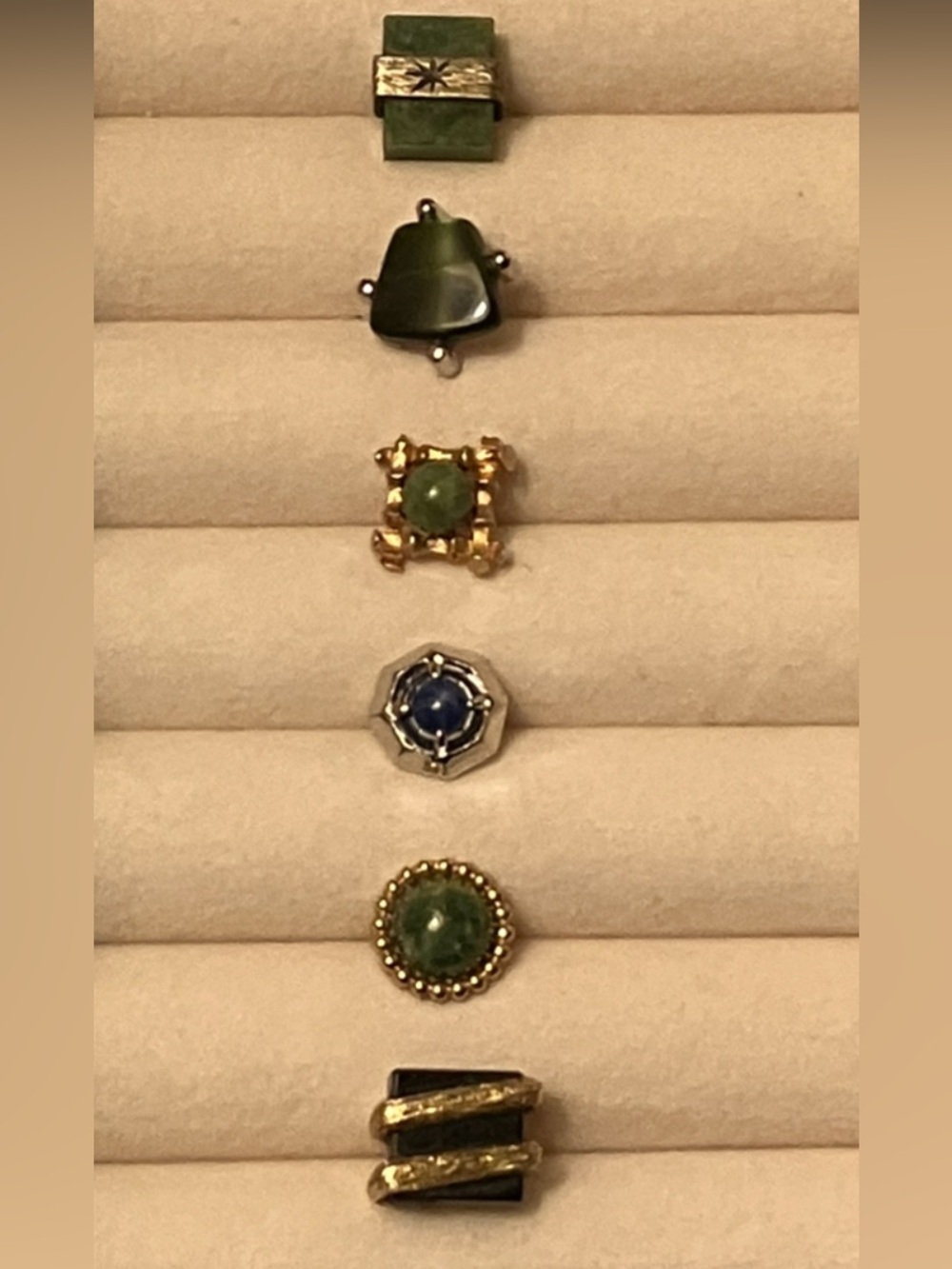 Tie tacks Star Sapphire, Jade, Black Onyx Tie Tacks, 14k & 925 Jeweler made